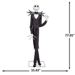 Load image into Gallery viewer, Disney Jack Skellington Life-Size Animated Halloween Figure, 6.5 Ft Singing Decor with Arm and Hand Movement
