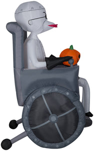 Gemmy Airblown Dr. Finkelstein Disney, 5.5 ft Tall, Black