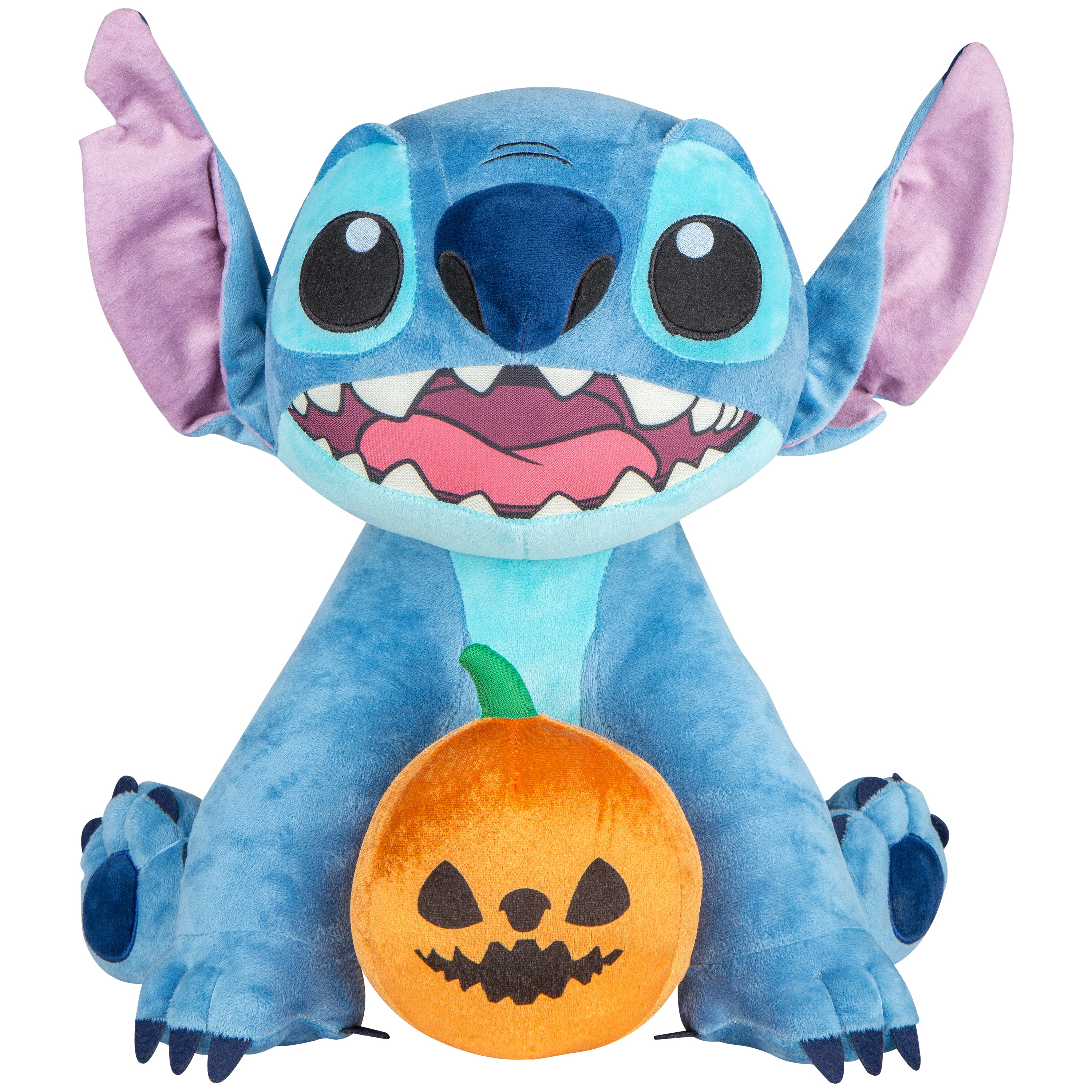 Gemmy Stitch with Jack O' Lantern Halloween Greeter, Multi