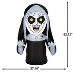 Load image into Gallery viewer, The Nun Halloween Inflatable with Spider Detail, 3.5-Ft Lighted Stylized Yard Decor for Indoor or Outdoor Use
