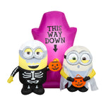 Load image into Gallery viewer, Gemmy Airblown Inflatable Minions Halloween Scene Universal , 5 ft Tall, Multicolored
