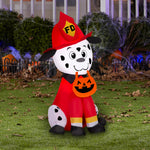 Load image into Gallery viewer, Gemmy Airblown Inflatable Firefighter Dog, 3.5 ft Tall, Multicolored
