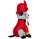 Load image into Gallery viewer, Gemmy Airblown Inflatable Firefighter Dog, 3.5 ft Tall, Multicolored
