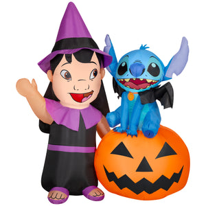 Gemmy Halloween Inflatable Lilo & Stitch, 6 ft Tall, Multi