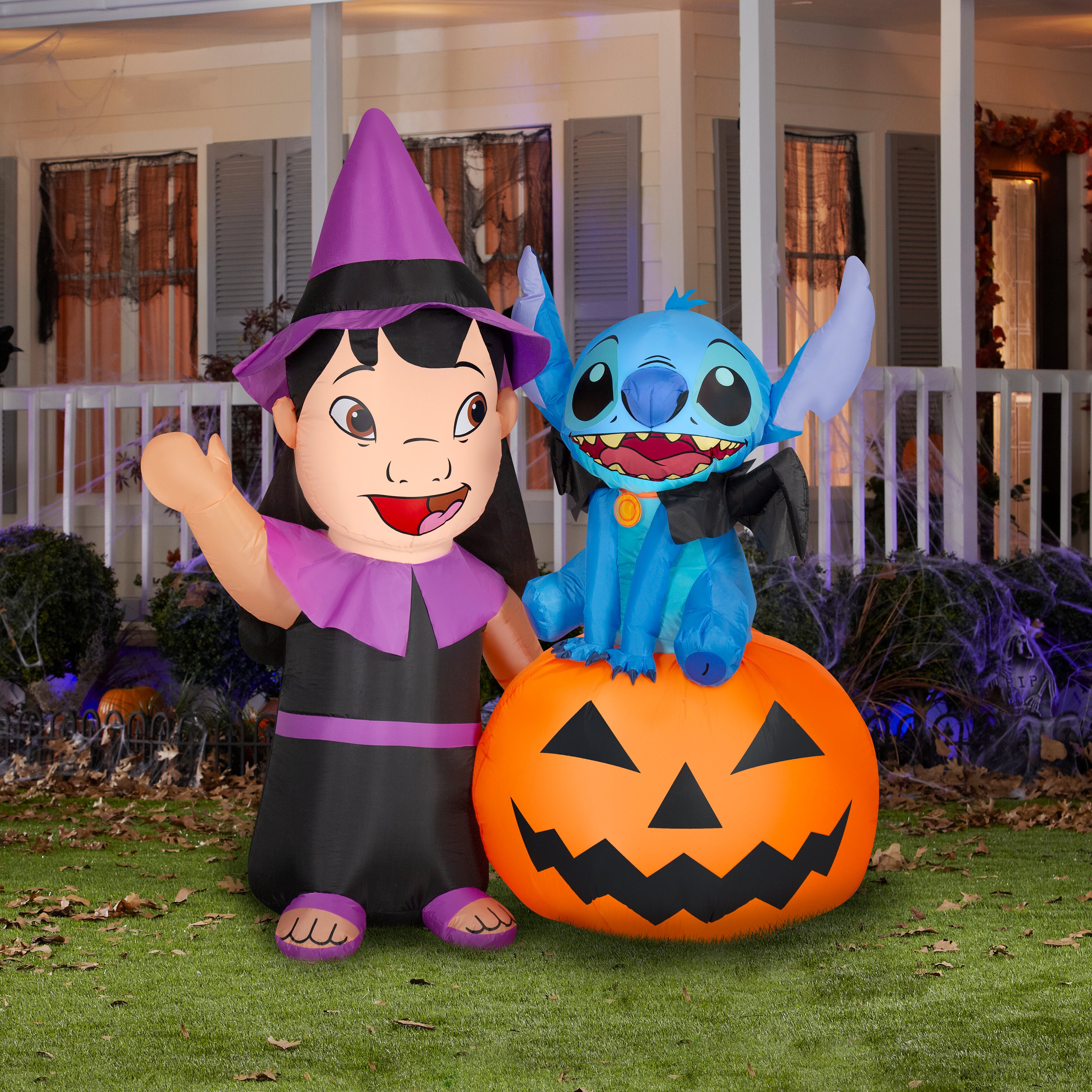 Gemmy Halloween Inflatable Lilo & Stitch, 6 ft Tall, Multi