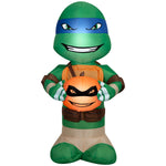 Load image into Gallery viewer, Gemmy Airblown Inflatable TMNT Big Head Leonardo w/Pumpkin Nick, 3 ft Tall, Multicolored
