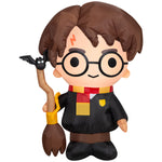 Load image into Gallery viewer, Gemmy Airblown Inflatable Harry Potter w/Broom WB, 3 ft Tall, Multicolored

