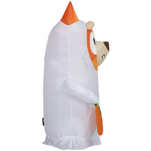 Gemmy Airblown Inflatable Bingo as Ghost Bluey, 3.5 ft Tall, Multicolored