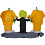Load image into Gallery viewer, Gemmy Halloween Inflatable Beetlejuice Scene, 5 ft Tall, Multi
