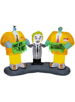 Load image into Gallery viewer, Gemmy Halloween Inflatable Beetlejuice Scene, 5 ft Tall
