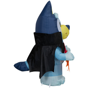 Gemmy Airblown Inflatable Bluey in Vampire Costume Bluey, 3.5 ft Tall, Multicolored