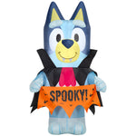 Load image into Gallery viewer, Gemmy Airblown Inflatable Bluey in Vampire Costume Bluey, 3.5 ft Tall, Multicolored
