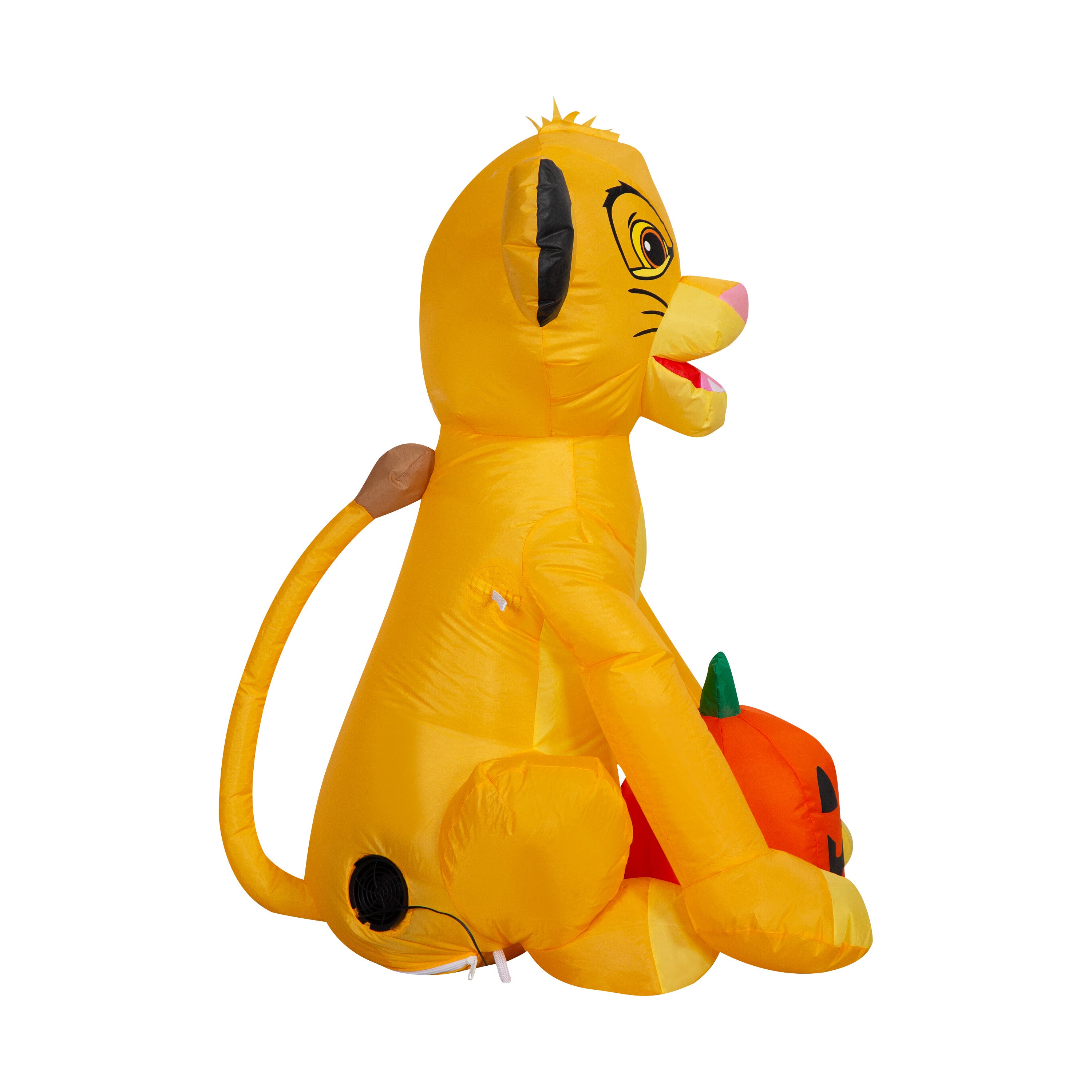Gemmy Airblown Inflatable Simba w/ JOL Disney, 3 ft Tall, Multicolored
