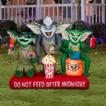 Load image into Gallery viewer, Gremlins Halloween Inflatable Scene with Movie Snacks and Sign, 4.5-Ft Lighted Yard Decor for Indoor or Outdoor Use
