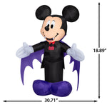 Load image into Gallery viewer, Gemmy Airblown Inflatable Vampire Mickey Disney , 3.5 ft Tall, Multicolored
