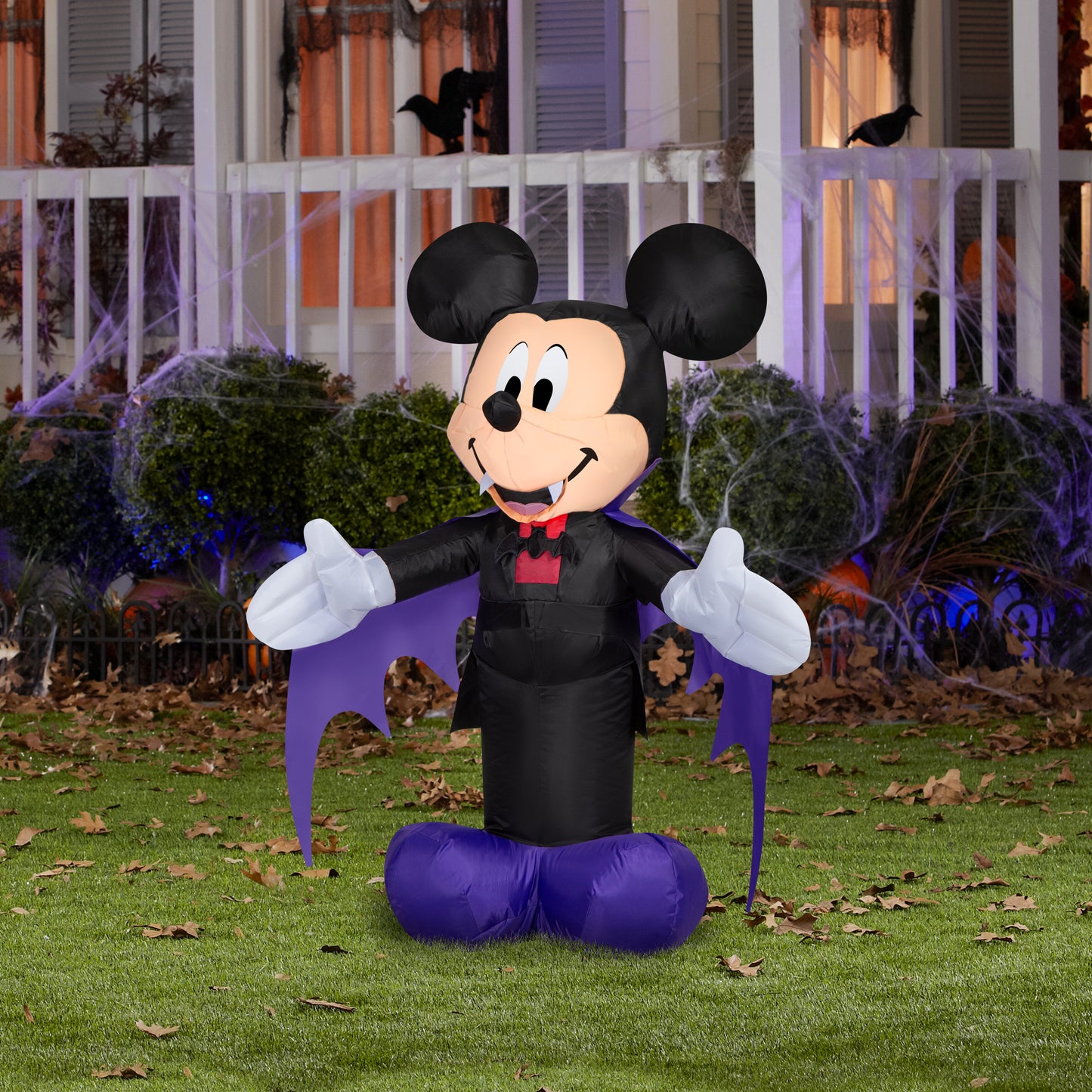Gemmy Airblown Inflatable Vampire Mickey Disney , 3.5 ft Tall, Multicolored