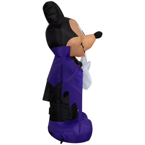 Gemmy Airblown Inflatable Vampire Mickey Disney , 3.5 ft Tall, Multicolored