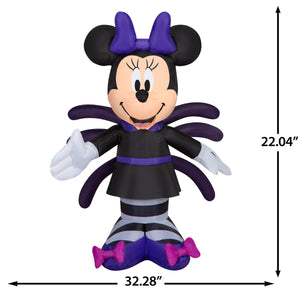 Gemmy Airblown Inflatable Monster Minnie Disney , 3.5 ft Tall, Multicolored