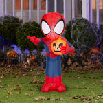 Load image into Gallery viewer, Gemmy Airblown Inflatable Halloween Spider Man Marvel, 3.5 ft Tall, Multicolored
