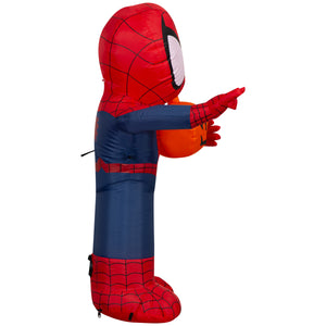 Gemmy Airblown Inflatable Halloween Spider Man Marvel, 3.5 ft Tall, Multicolored