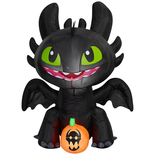 Inflatable Stylized Toothless w/JOL Universal, 3 ft Tall