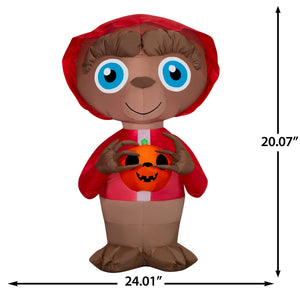 Gemmy Airblown Inflatable ET w/JOL Universal , 3 ft Tall, Multicolored