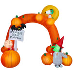 Load image into Gallery viewer, Peanuts Great Pumpkin Halloween Inflatable Archway with Charlie Brown, Snoopy and Lucy, 9.5 Ft Lighted Yard Decor

