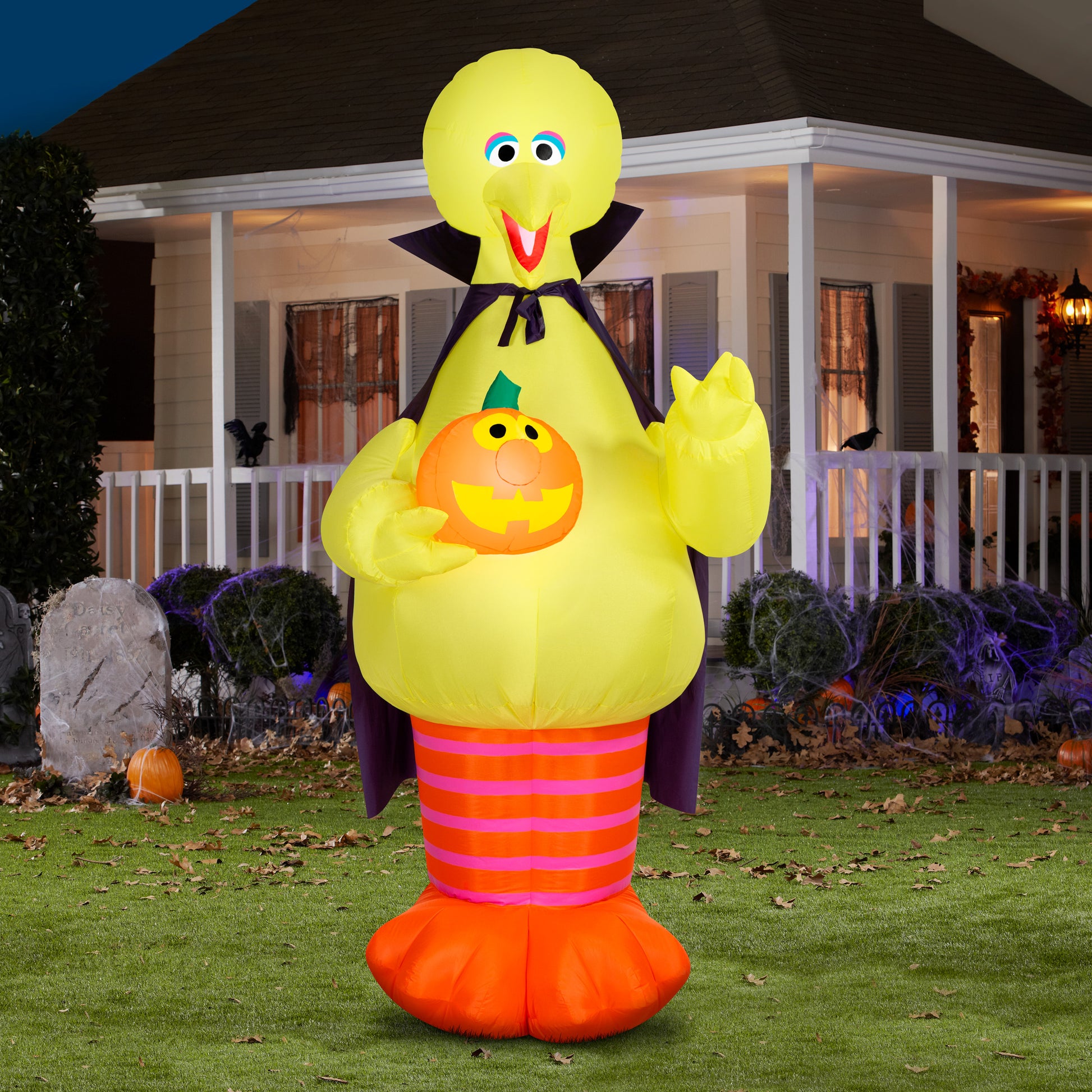 Inflatable Halloween Big Bird Giant Sesame Street, 9 ft Tall lifestyle