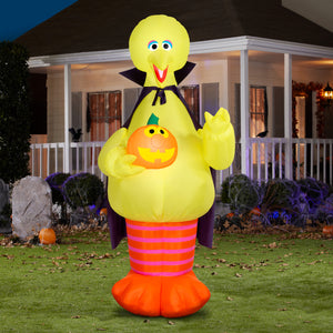 Gemmy Airblown Inflatable Halloween Big Bird Giant Sesame Street , 9 ft Tall, Multicolored