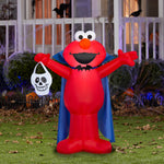 Load image into Gallery viewer, Gemmy Airblown Inflatable Elmo as Vampire w/Skull Sesame Street, 3.5 ft Tall, Multicolored
