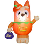 Load image into Gallery viewer, Gemmy Airblown Inflatable Bingo in Pumpkin Costume Bluey, 3.5 ft Tall, Multicolored

