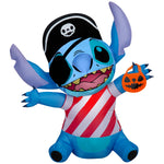 Load image into Gallery viewer, Gemmy Airblown Inflatable Stitch w/Pirate Costume Disney, 3 ft Tall, Multicolored
