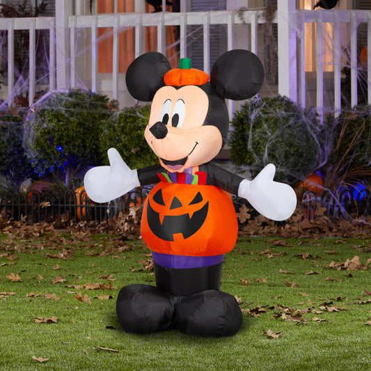 3.5-Ft Disney Mickey Mouse Pumpkin Costume Halloween Inflatable lifestyle