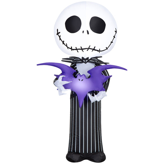 3.5-Ft Stylized Disney Jack Skellington with Bat Halloween Inflatable