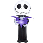 Load image into Gallery viewer, Disney Jack Skellington Halloween Inflatable with Bat, 3.5-Ft Lighted Stylized Yard Decor for Indoor or Outdoor Use

