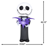 Load image into Gallery viewer, Disney Jack Skellington Halloween Inflatable with Bat, 3.5-Ft Lighted Stylized Yard Decor for Indoor or Outdoor Use
