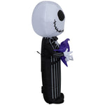 Load image into Gallery viewer, Disney Jack Skellington Halloween Inflatable with Bat, 3.5-Ft Lighted Stylized Yard Decor for Indoor or Outdoor Use
