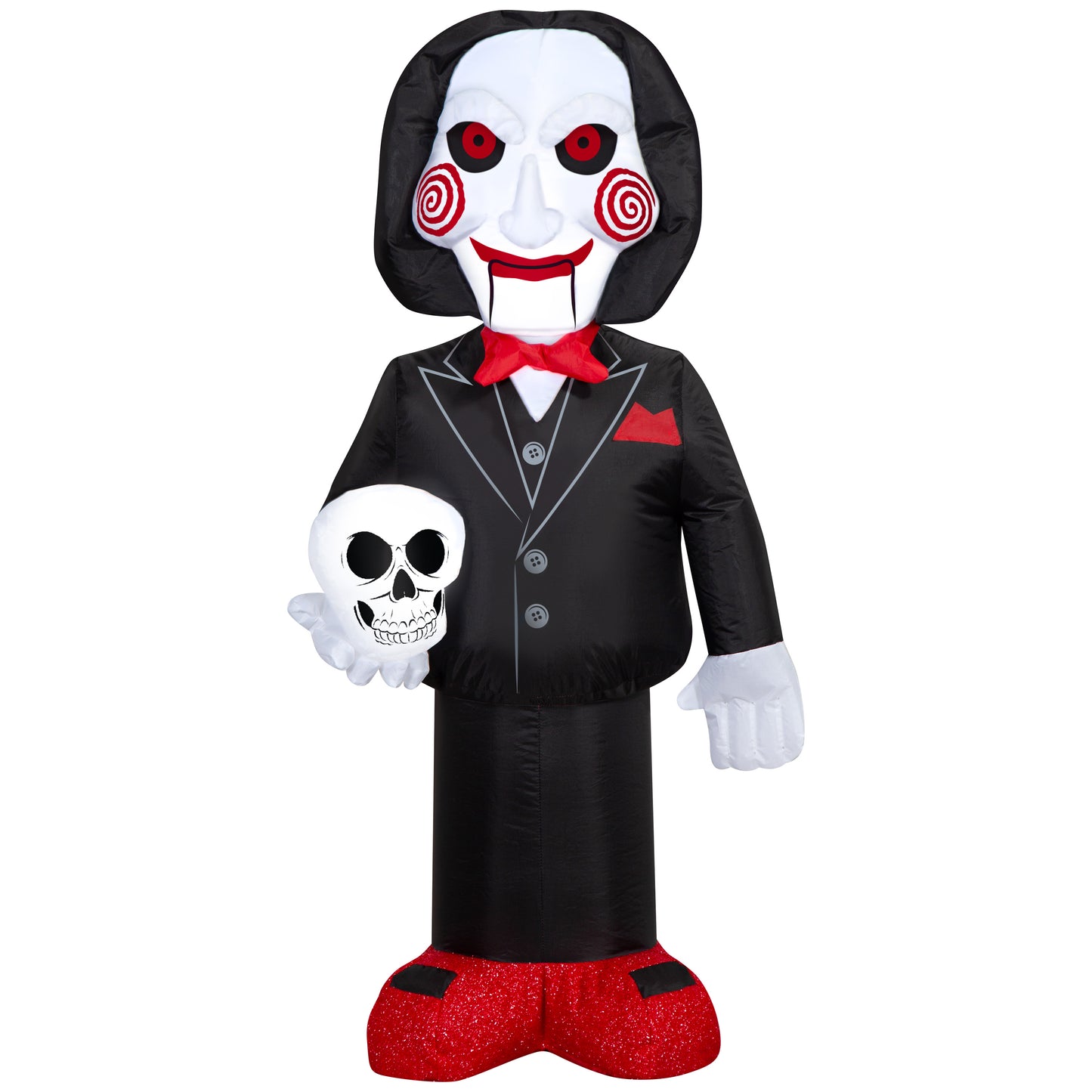 3.5-Ft Saw Billy the Puppet Holding Skull Halloween Inflatable