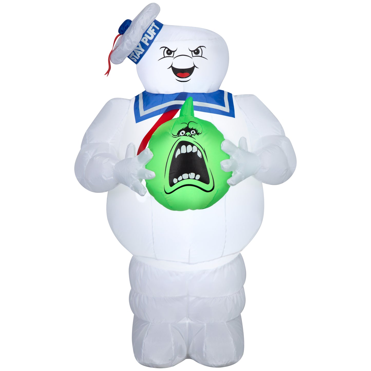3.5-Ft Ghostbusters Stay Puft with Pumpkin Halloween Inflatable
