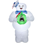 Load image into Gallery viewer, Gemmy Airblown Inflatable Stay Puft w/Pumpkin Ghostbusters, 3.5 ft Tall, Multicolored
