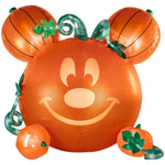 Load image into Gallery viewer, Disney Mickey Mouse Pumpkin Halloween Inflatable with EmoteGlow Face and “Monster Mash”, 6-Ft Lighted Yard Decor for Indoor or Outdoor Use
