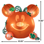 Load image into Gallery viewer, Disney Mickey Mouse Pumpkin Halloween Inflatable with EmoteGlow Face and “Monster Mash”, 6-Ft Lighted Yard Decor for Indoor or Outdoor Use
