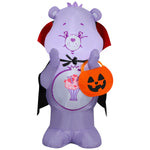Load image into Gallery viewer, Care Bears Share Bear Halloween Inflatable as Vampire with Jack-o'-Lantern Basket, 3.2-Ft Lighted Yard Decor for Indoor or Outdoor Use
