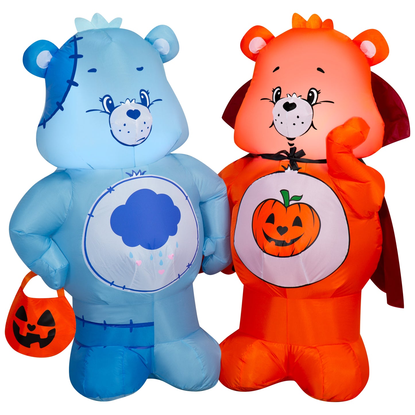 4-Ft Care Bears Scene with Grumpy Bear and Trick-or-Sweet Bear Halloween Inflatable