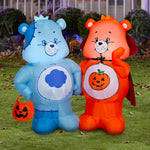 Load image into Gallery viewer, Care Bears Halloween Inflatable Scene with Grumpy Bear and Trick-or-Sweet Bear, 4-Ft Lighted Yard Decor for Indoor or Outdoor Use
