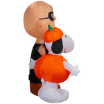 Load image into Gallery viewer, Peanuts Snoopy and Charlie Brown Halloween Inflatable Scene, 4-Ft Lighted Yard Decor for Indoor or Outdoor Use
