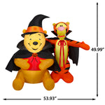 Load image into Gallery viewer, Disney Winnie the Pooh and Tigger Halloween Inflatable Scene in Costumes, 4-Ft Lighted Yard Decor for Indoor or Outdoor Use
