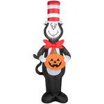 Load image into Gallery viewer, Dr. Seuss Cat in the Hat Halloween Inflatable with Jack-o'-Lantern, 4-Ft Lighted Yard Decor for Indoor or Outdoor Use
