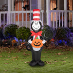 Load image into Gallery viewer, Dr. Seuss Cat in the Hat Halloween Inflatable with Jack-o'-Lantern, 4-Ft Lighted Yard Decor for Indoor or Outdoor Use
