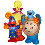 Load image into Gallery viewer, Sesame Street Halloween Inflatable Scene with Elmo, Big Bird and Cookie Monster, 5-Ft Lighted Yard Decor for Indoor or Outdoor Use
